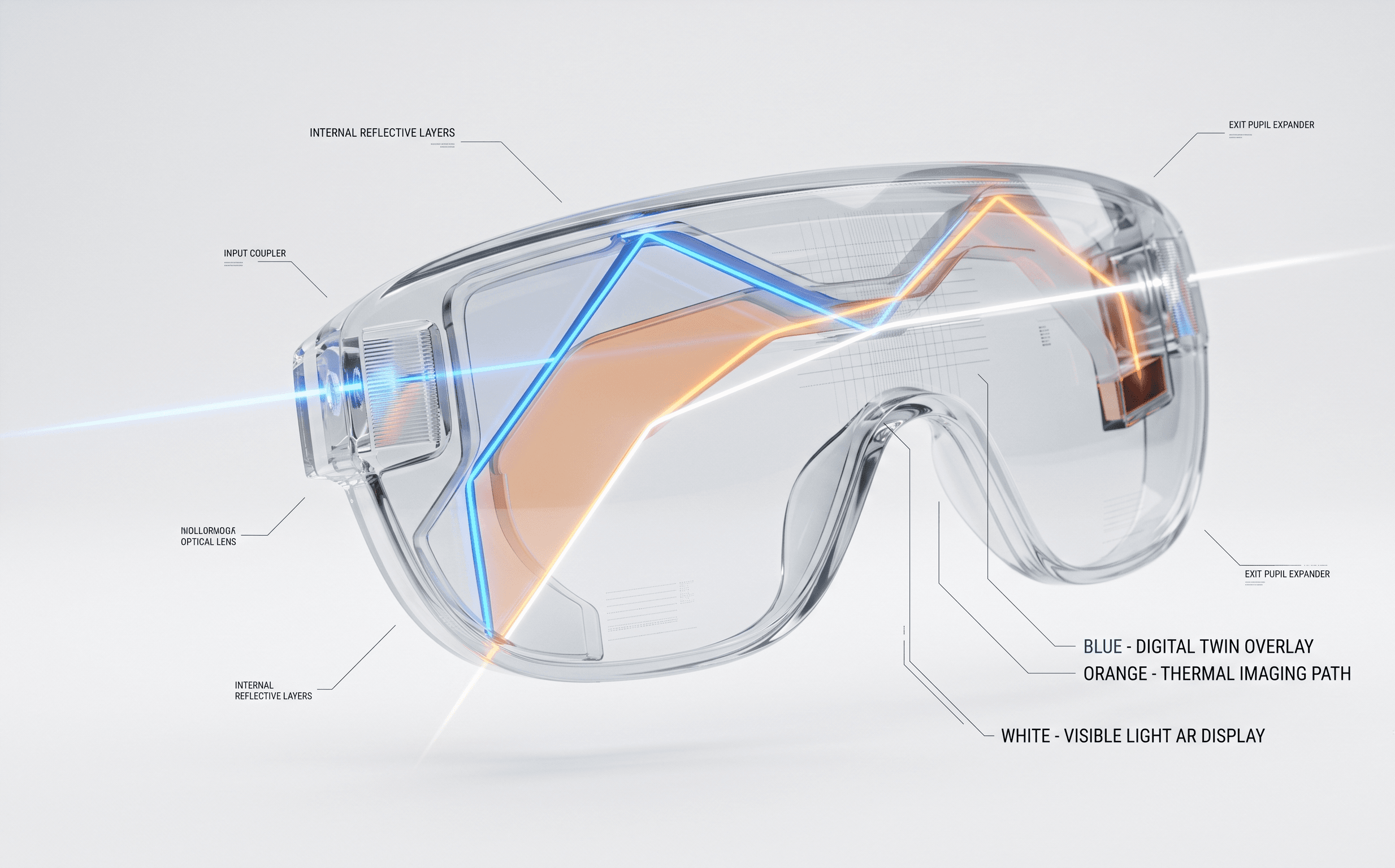 110-Degree Ultra-Wide Holographic Visor — GarageBy Optics, Alpha Stage